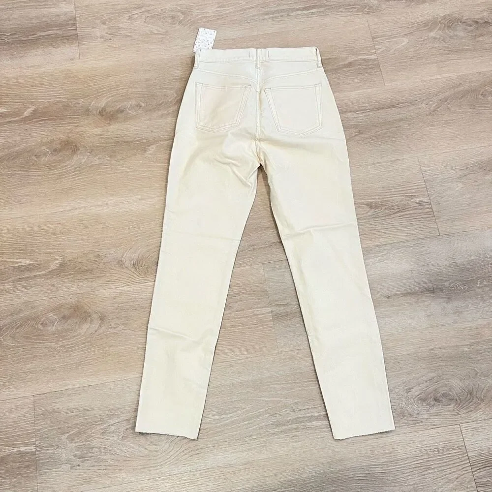 Free People x We the Free, Pearl Velvet Skinny Pants, Raw Ankle Cut, Women’s 27